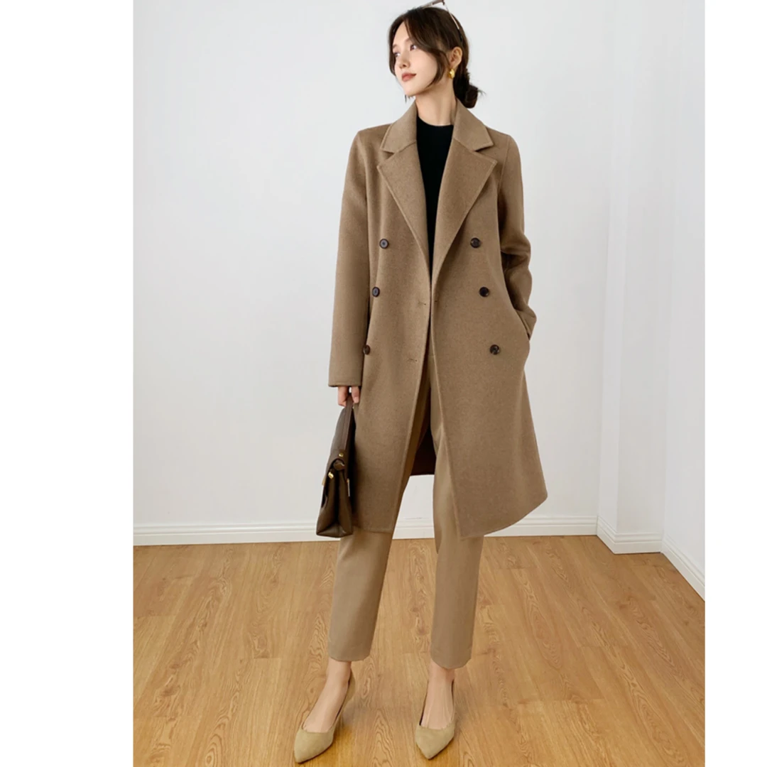 300号【年中狂欢】不退换！羊绒+澳毛双面呢大衣外套 DY1060070