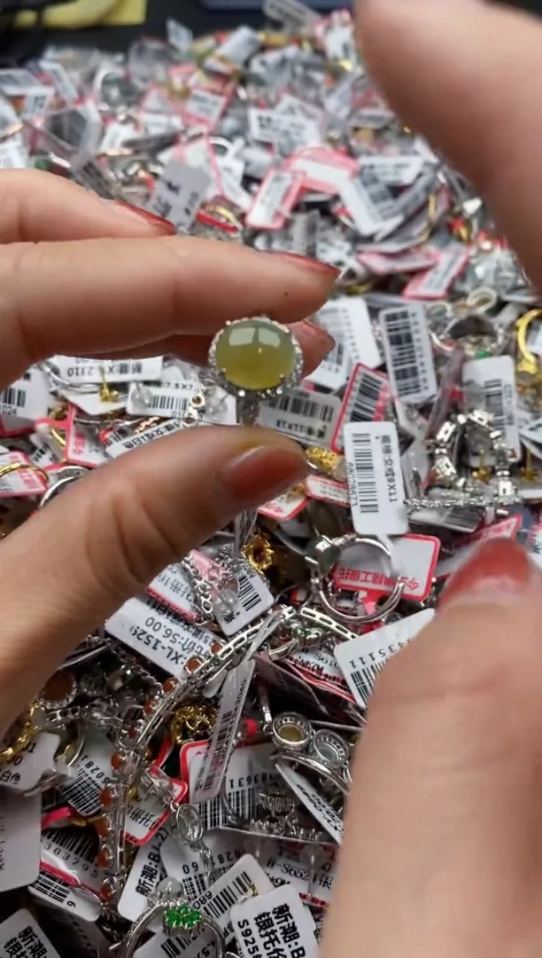 【闪购商品】翡翠戒指银S925镶嵌44444---3