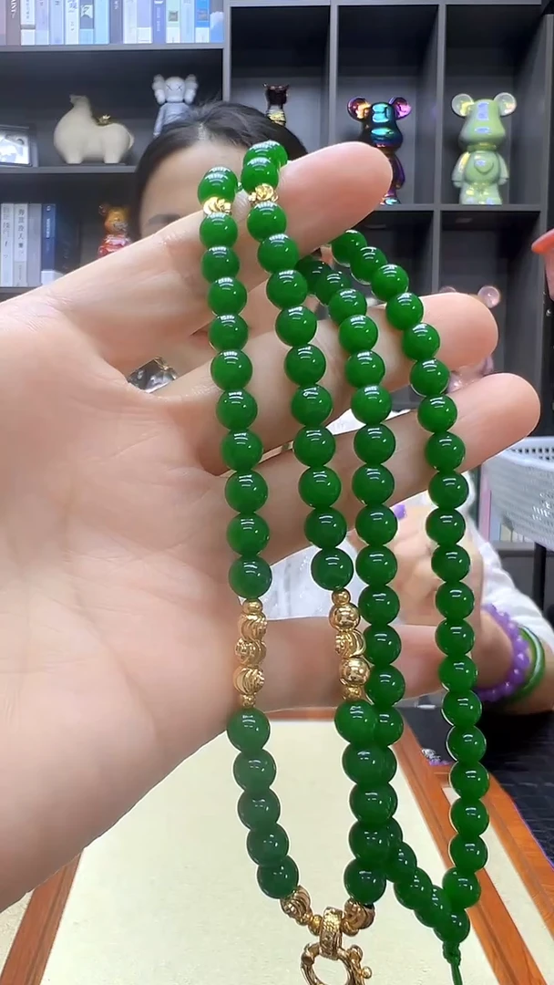 翡翠14K金镶嵌颈饰丹丹diy劲饰6mm万能链