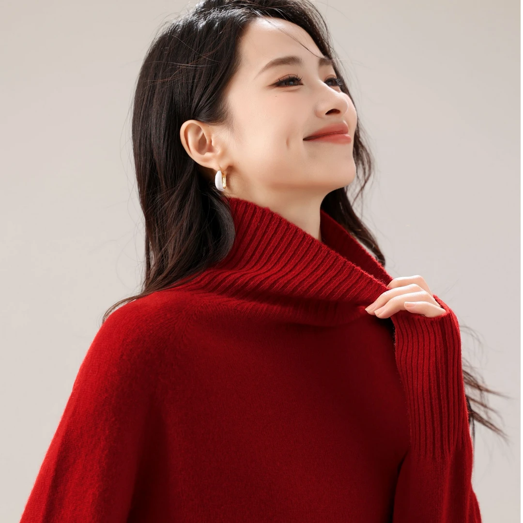 【01】100羊毛衫王菲款经典款高领澳洲美丽诺羊毛全羊毛羊毛衫