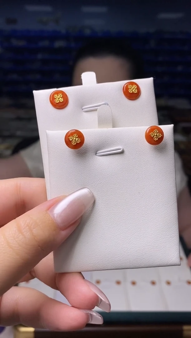 翡翠银S925镶嵌耳饰   多样性发货发其一