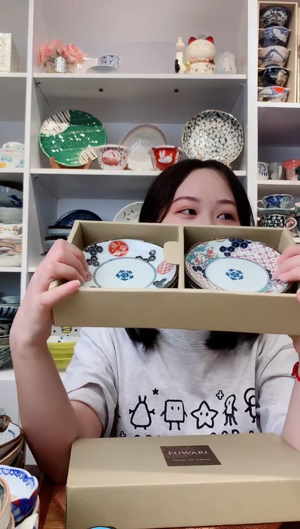 陶瓷【孤品】bloom春色满园小碟子一套五支