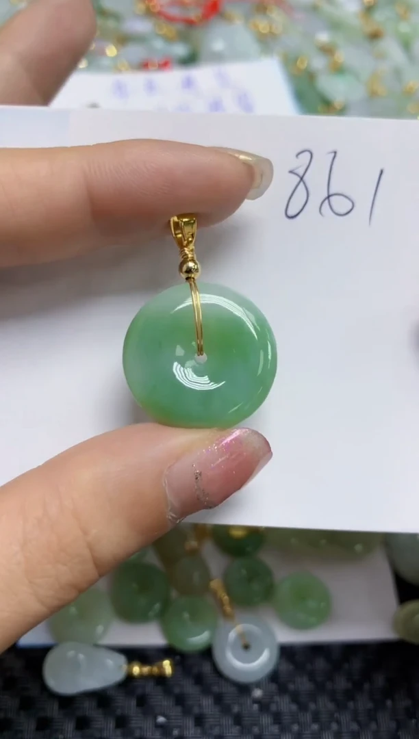 【闪购商品】翡翠颈饰合金天然A货翡翠