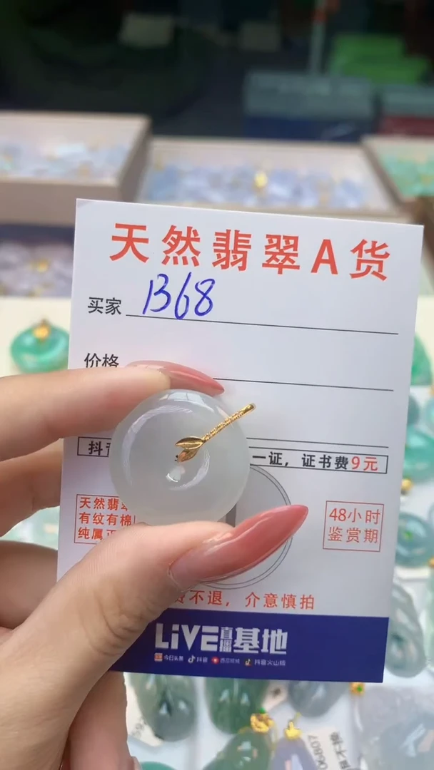 颈饰未镶嵌翡翠天然A货翡翠挂件