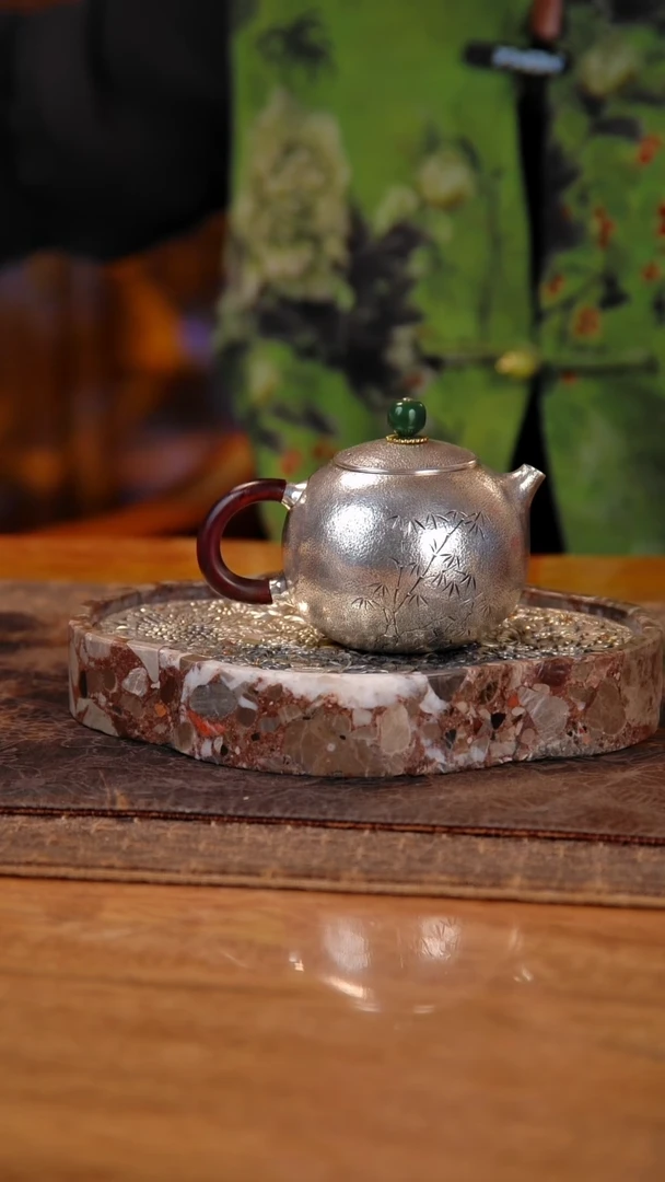 盛唐工坊 足银999 手工泡茶壶