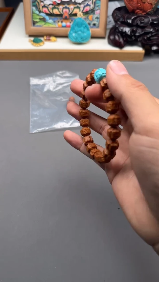 【闪购商品】核桃手串足金镶嵌手串手串