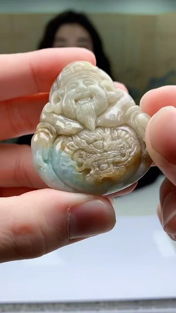 【闪购商品】翡翠颈饰未镶嵌4829bb-毛货挂件6