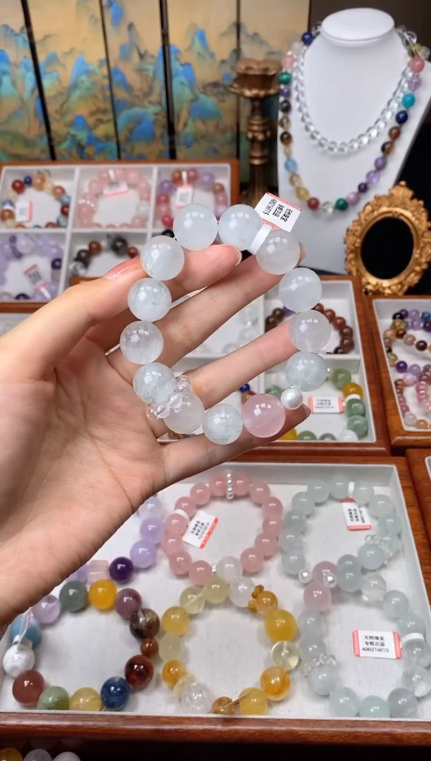 未镶嵌手链萤石Y3698萤石设计款