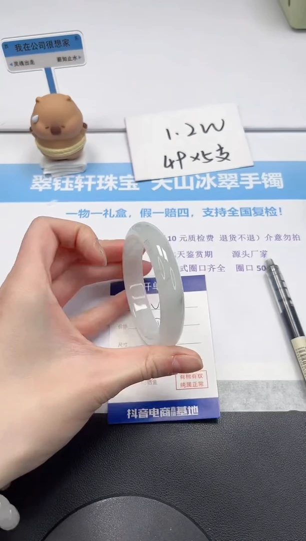 【闪购商品】石英质玉手镯未镶嵌V39-56.3