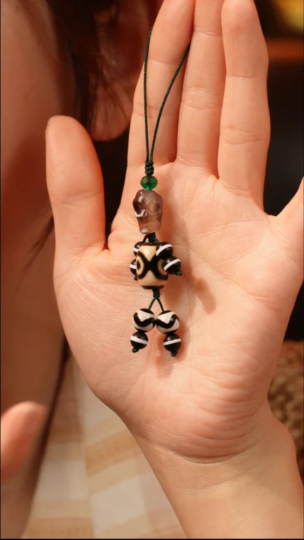 玛瑙/玉髓（覆膜）颈饰合金伽元珠玉｜创意DIY玛瑙手机链