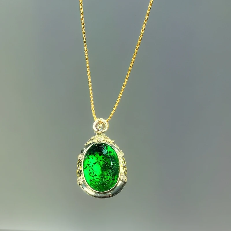 古B81顶奢缅古馆藏美丽首饰配礼盒配链子