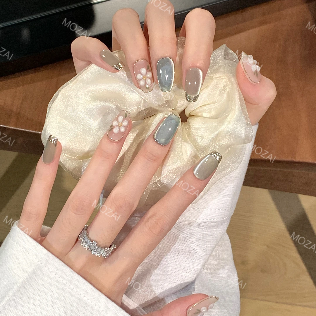 茉哉KK【秘境探花】纯手工定制美甲可拆卸穿戴甲A2334/A2335