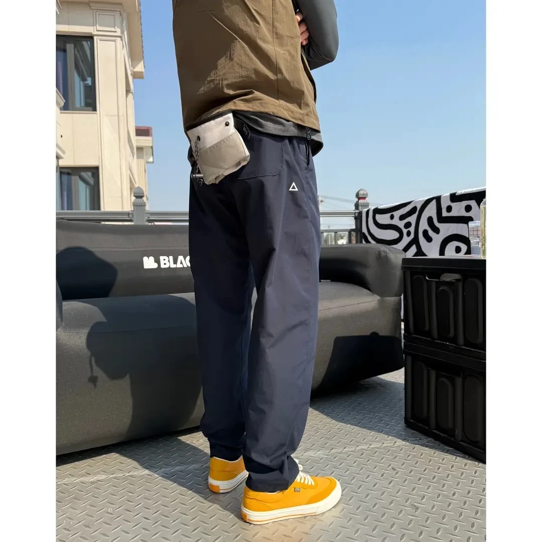 25新款机能小三角白标宽松锥形休闲裤美式工装长裤男女同款休闲裤