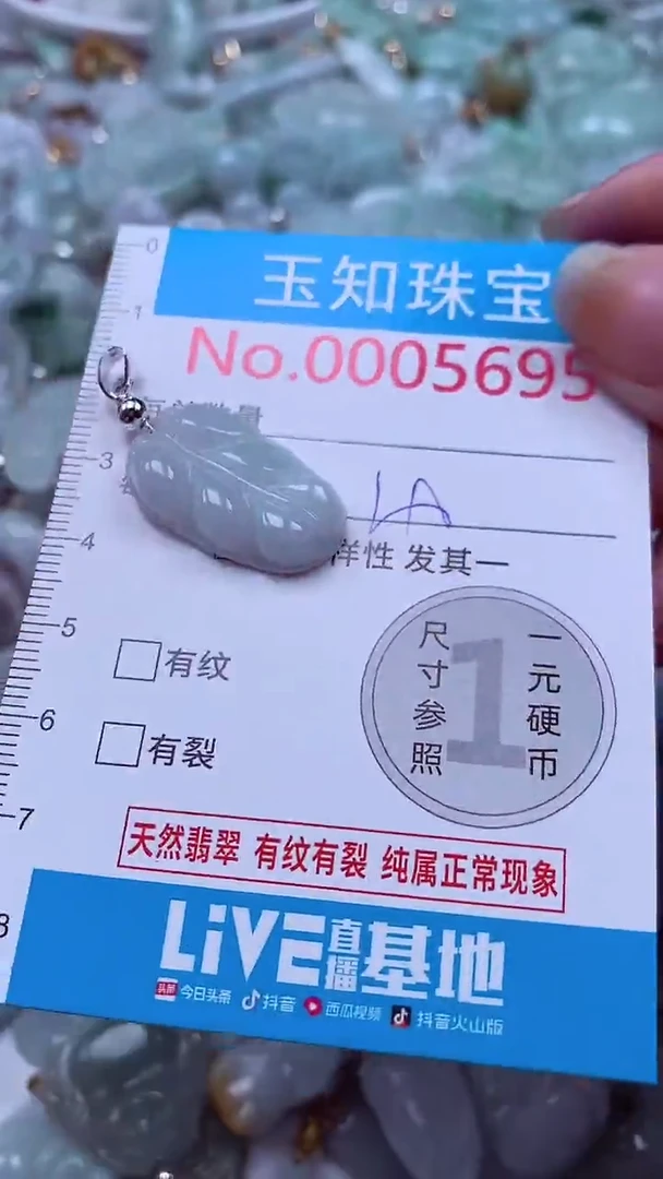 吊坠(不含链)未镶嵌翡翠5695