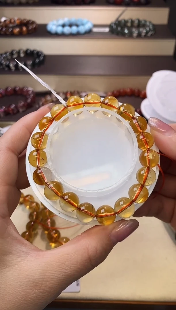 【闪购商品】黄晶手链未镶嵌黄水晶10m+