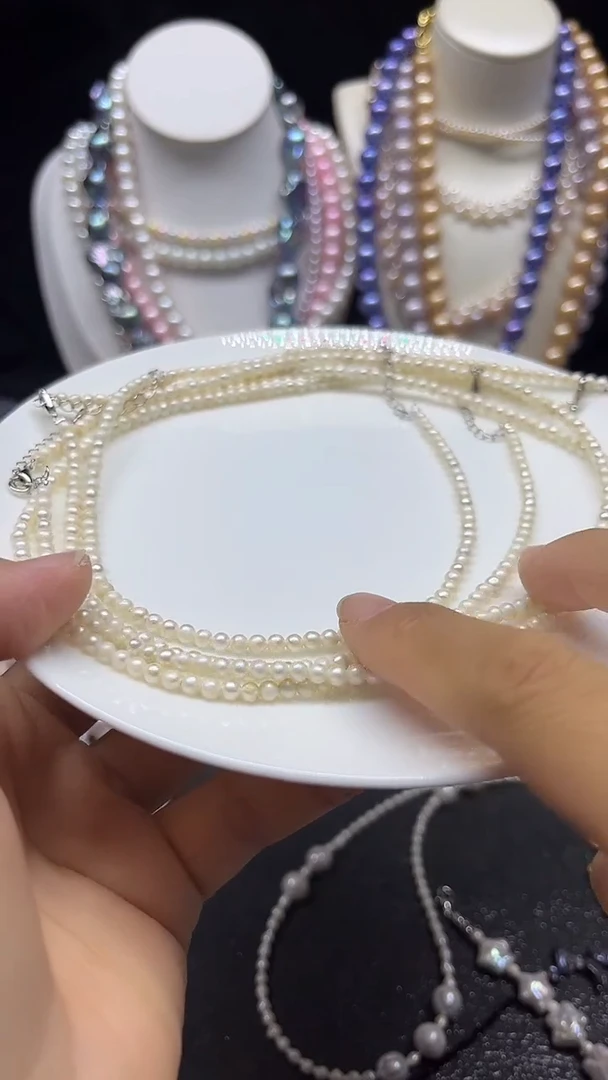 淡水珍珠未镶嵌颈饰多人