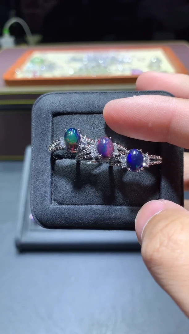 【闪购商品】欧泊戒指未镶嵌T30【多样性发其一】