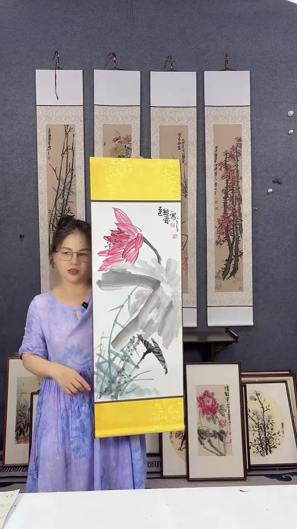 国画92*32吴铁成作品
