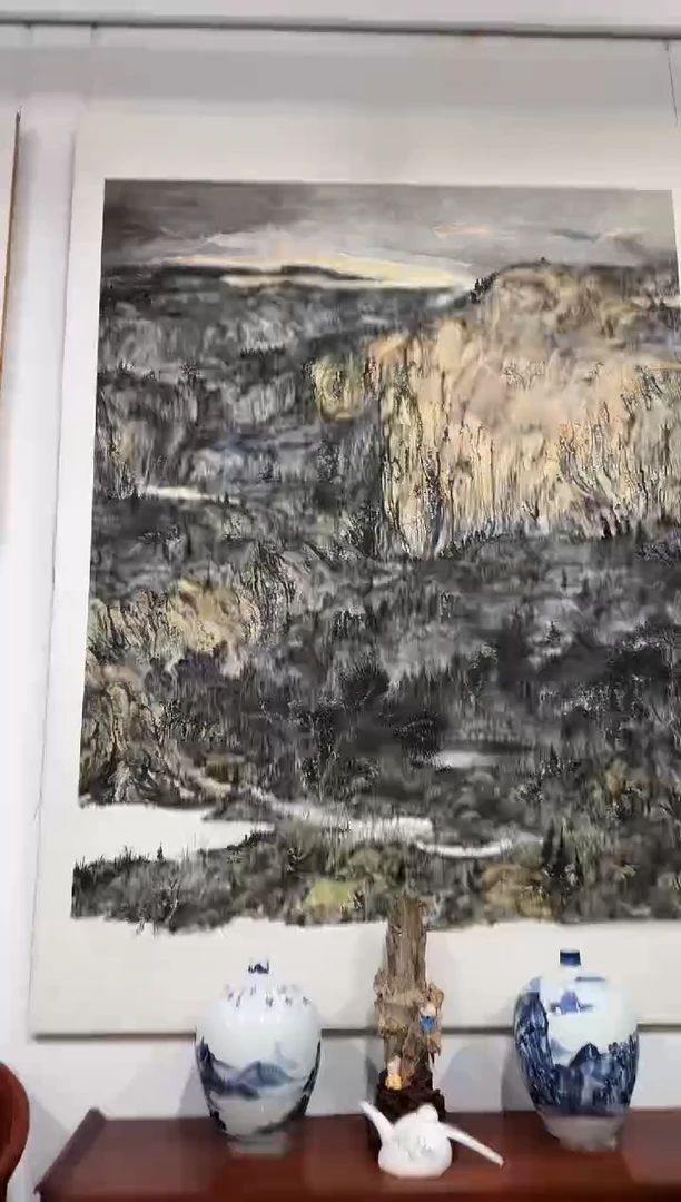 国画H****a赵一农-国画山水48平尺
