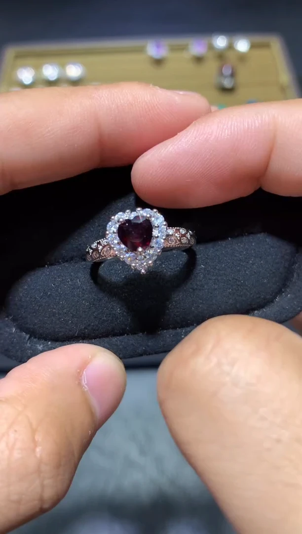 未镶嵌戒指石榴石Q17【多样性发其一】