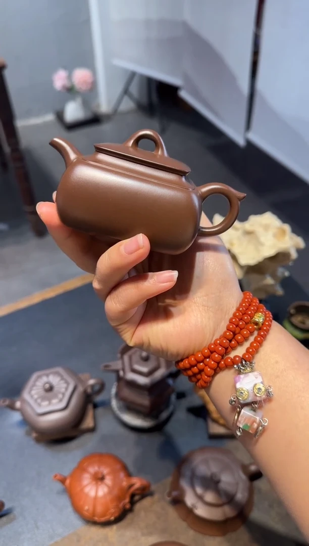 茶壶紫砂无*长四方 紫砂壶