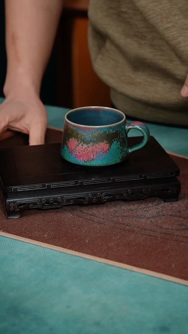 【闪购商品】216-1咖啡杯（炉钧釉）