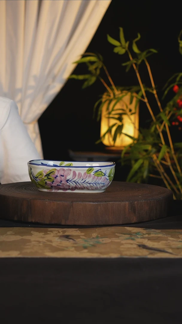 碗景德镇手工手绘高温釉下彩可进蒸箱烤箱微波炉洗碗机