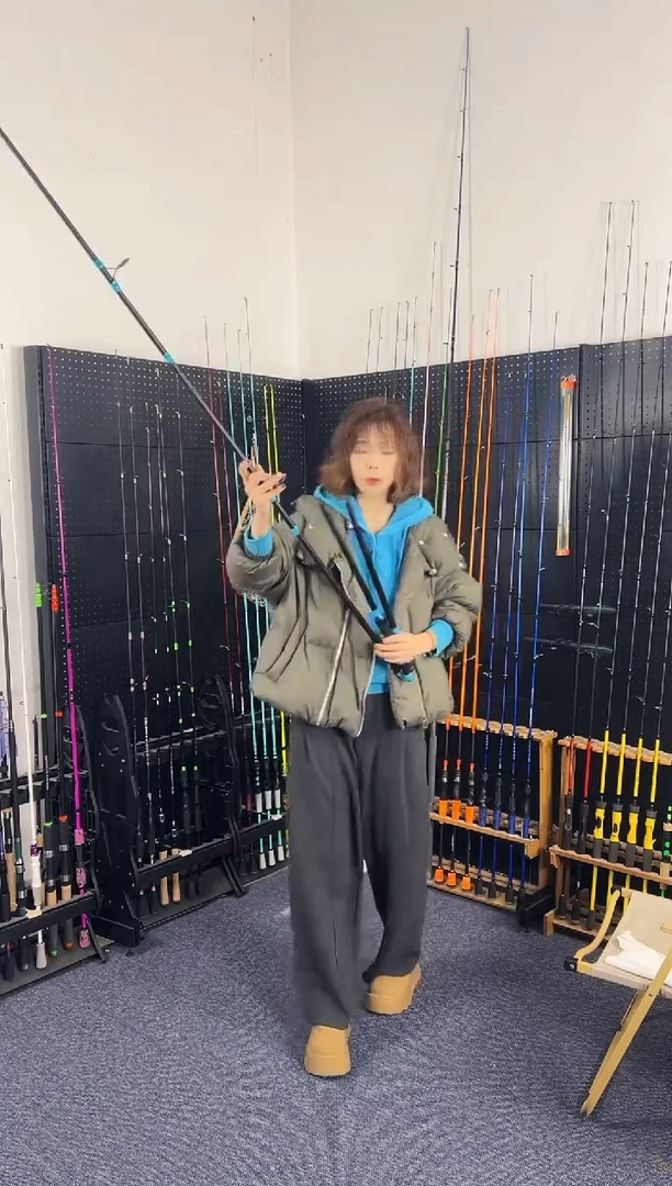 3m碳素蓝鲤鱼3米直柄MH硬度（瑕疵尾货竿，没有售后，介意勿拍）