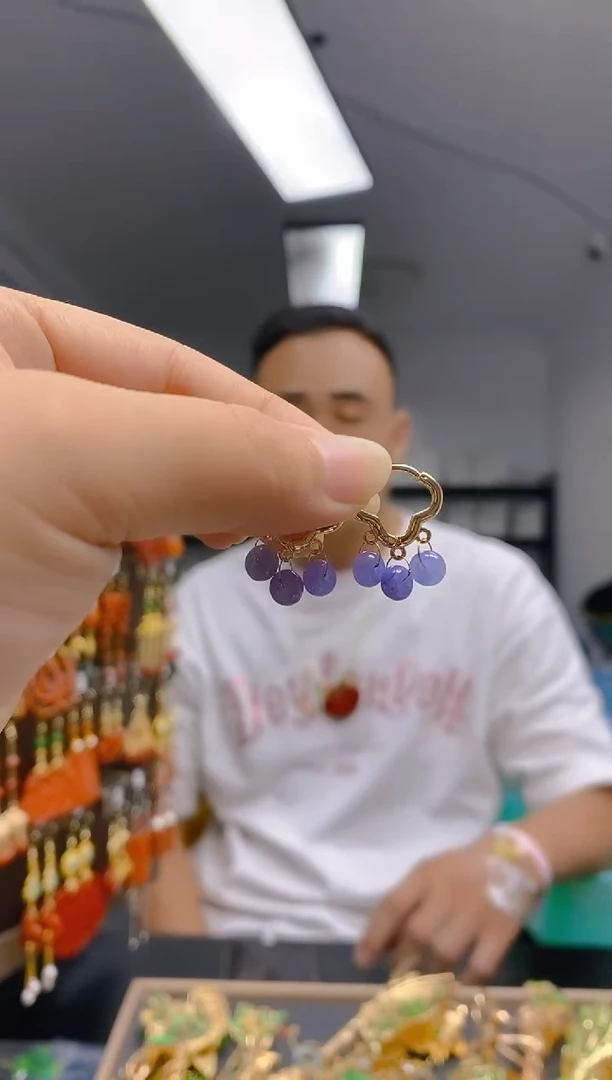 翡翠合金耳饰0216翡翠耳包