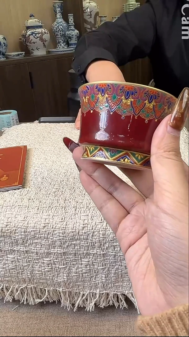 瓷片景德镇毛仔柴窑杯