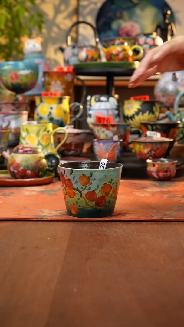 瓷片景德镇手工手绘325