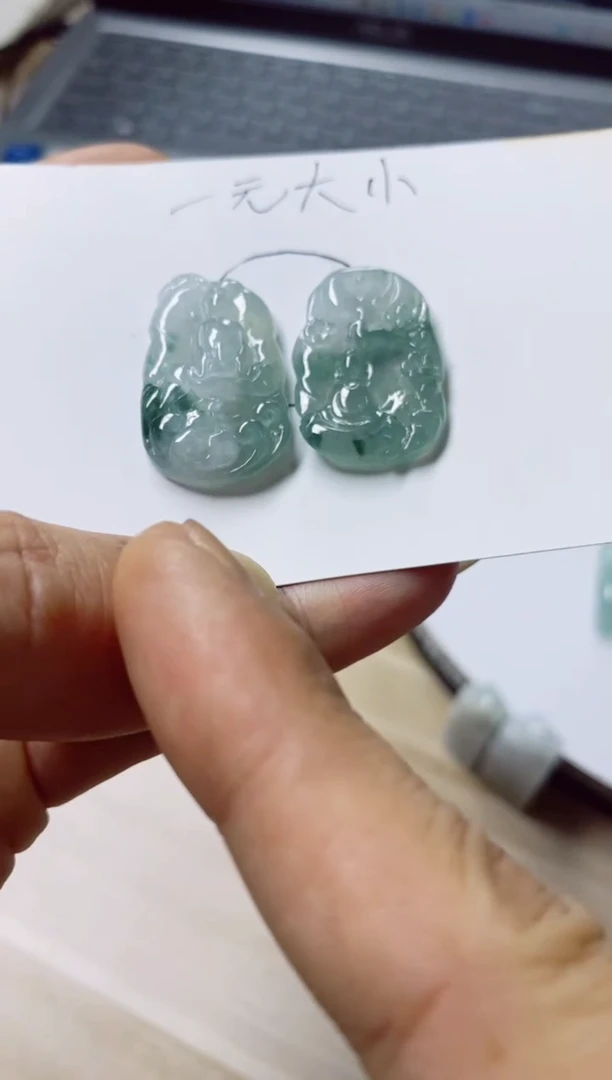 翡翠未镶嵌颈饰?****༗22天然缅甸翡翠A货3单