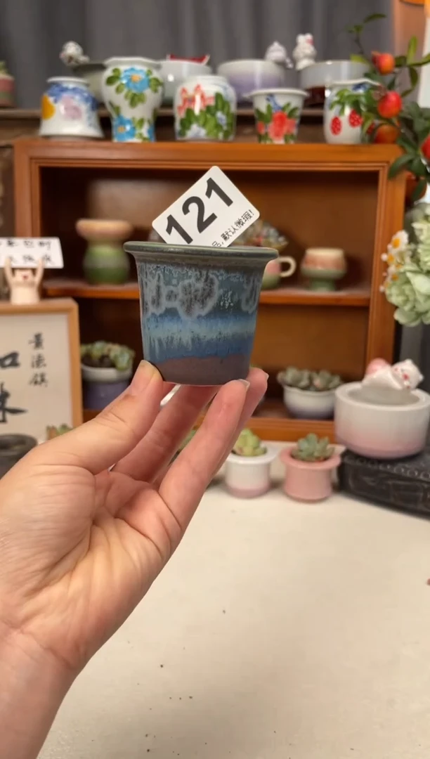 瓷片121知木小芳花盆