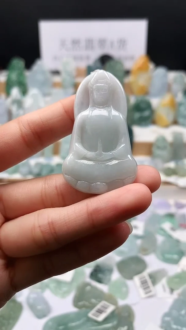 吊坠(不含链)未镶嵌翡翠32素衣观音