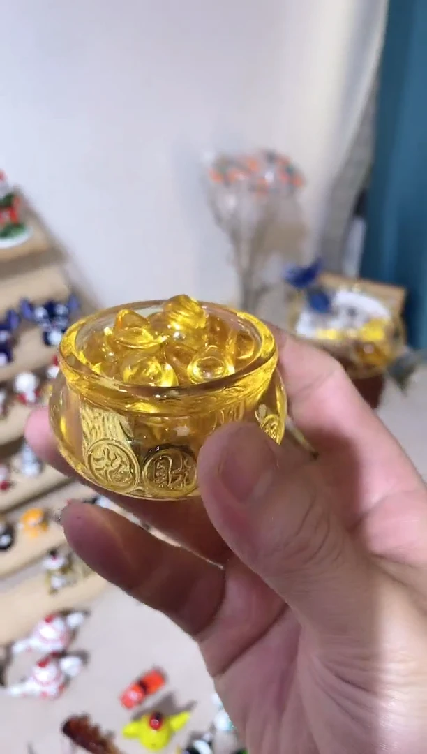 琉璃手工艺品小聚宝盆