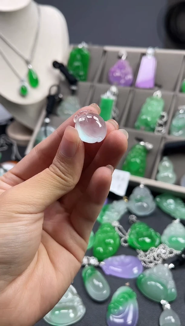 颈饰未镶嵌翡翠  所见即所得 一图一物