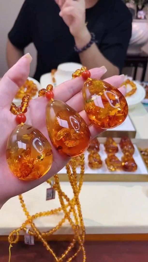 琥珀颈饰未镶嵌多样性发一@@ZY30926053