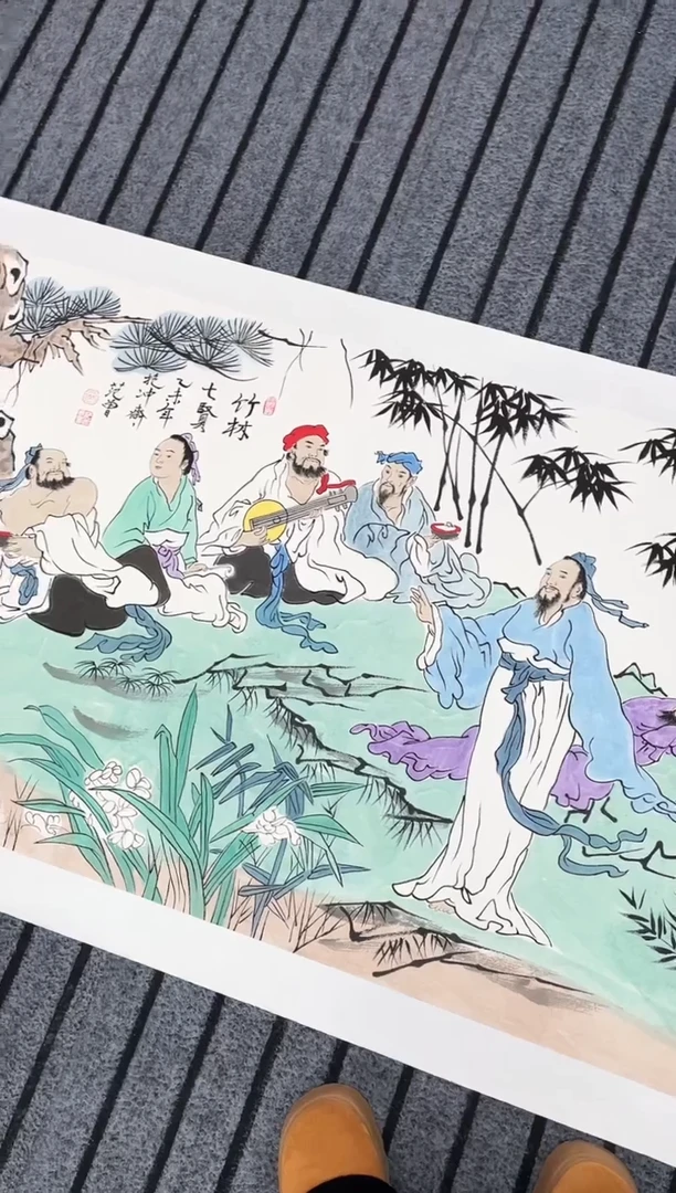 精品国画人物作品