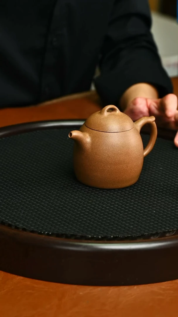 茶壶紫砂紫砂秦权葵黄段542