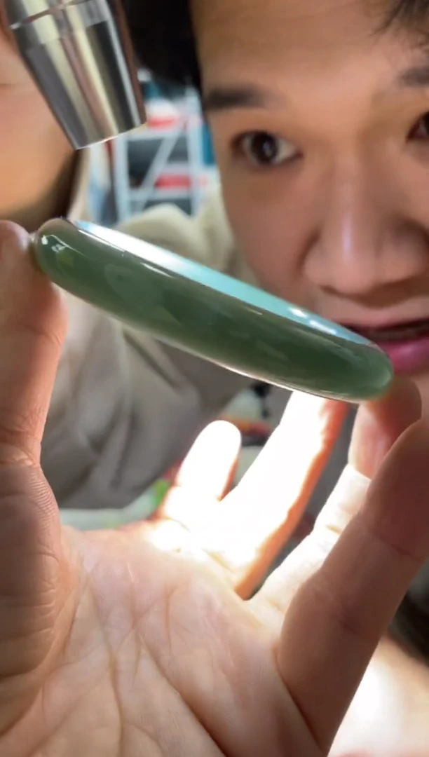 【闪购商品】和田玉颈饰未镶嵌A13且末蓝正圈64