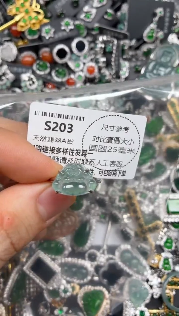 颈饰未镶嵌翡翠S203戒指