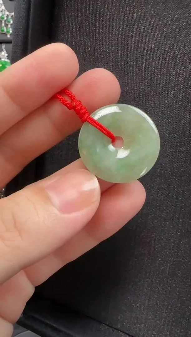 翡翠未镶嵌颈饰003平安扣一个