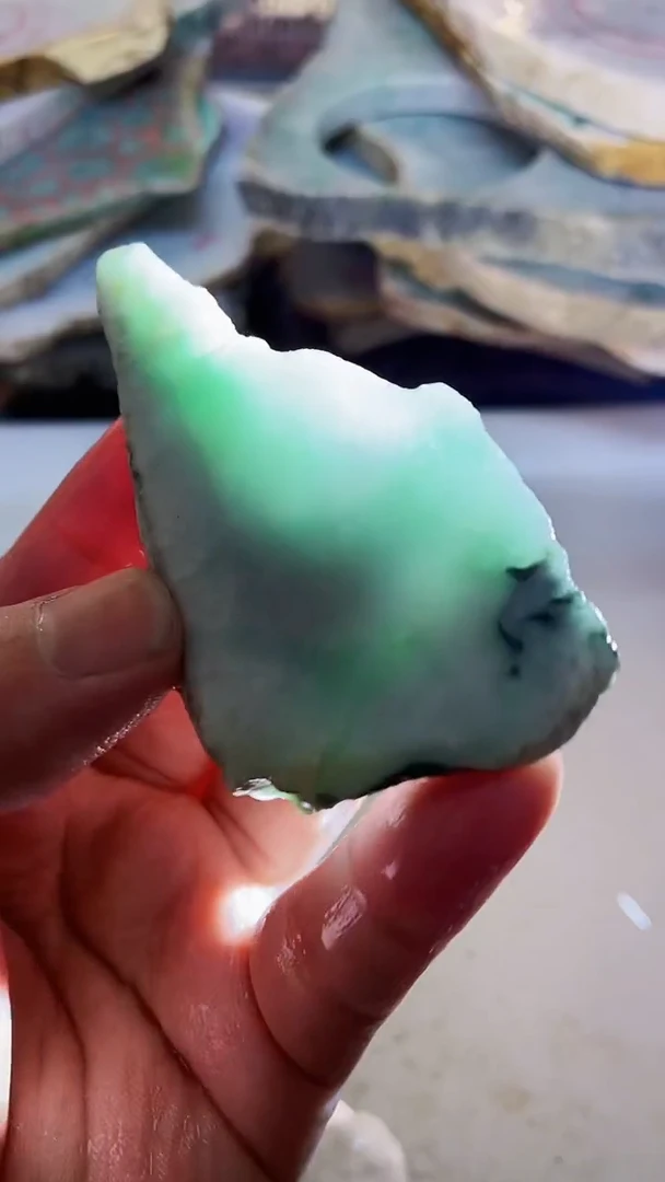 【闪购商品】翡翠未镶嵌颈饰0韩0翡翠珠194