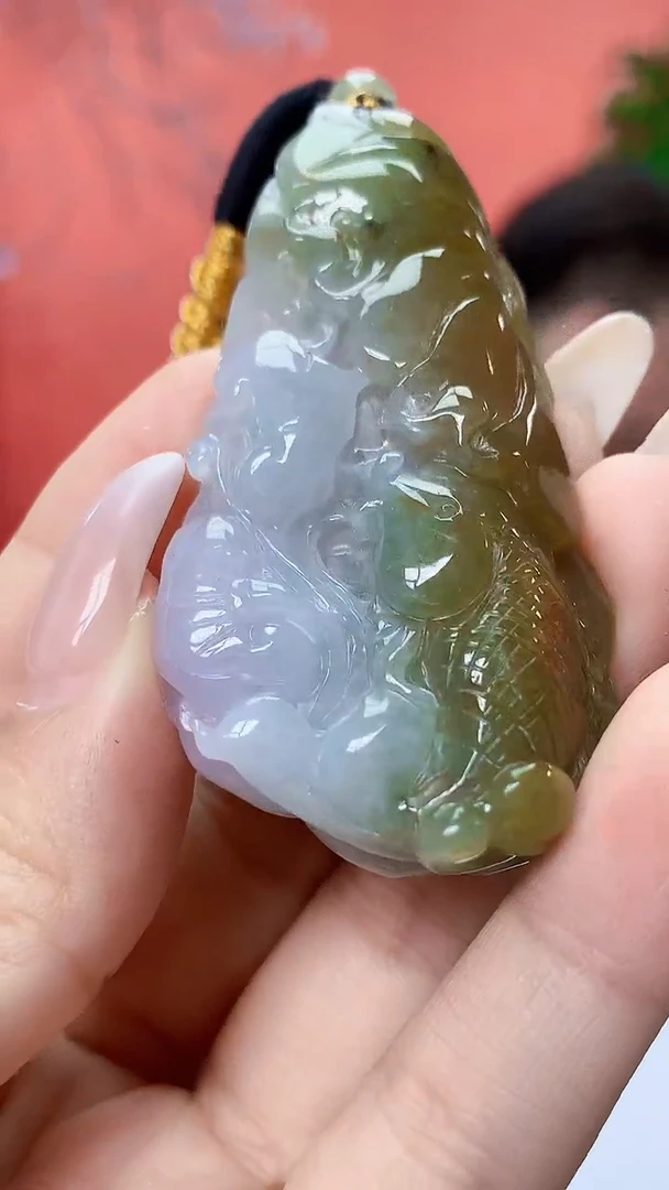 未镶嵌定制翡翠5060ty-毛货挂件134