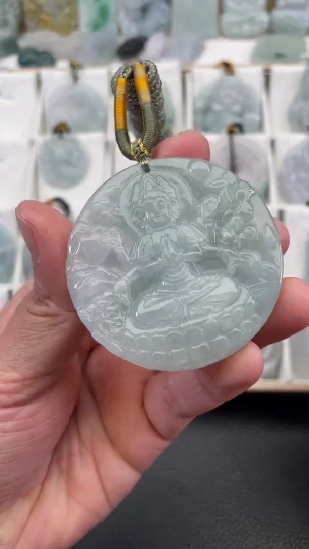 颈饰未镶嵌翡翠天然缅甸翡翠A货403