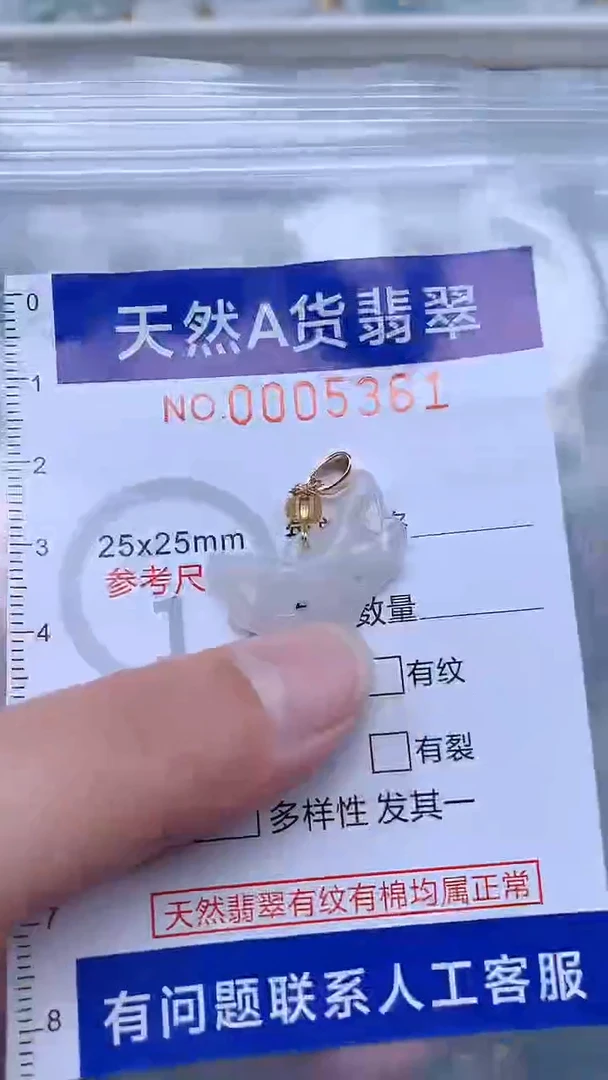 翡翠未镶嵌吊坠(不含链)1