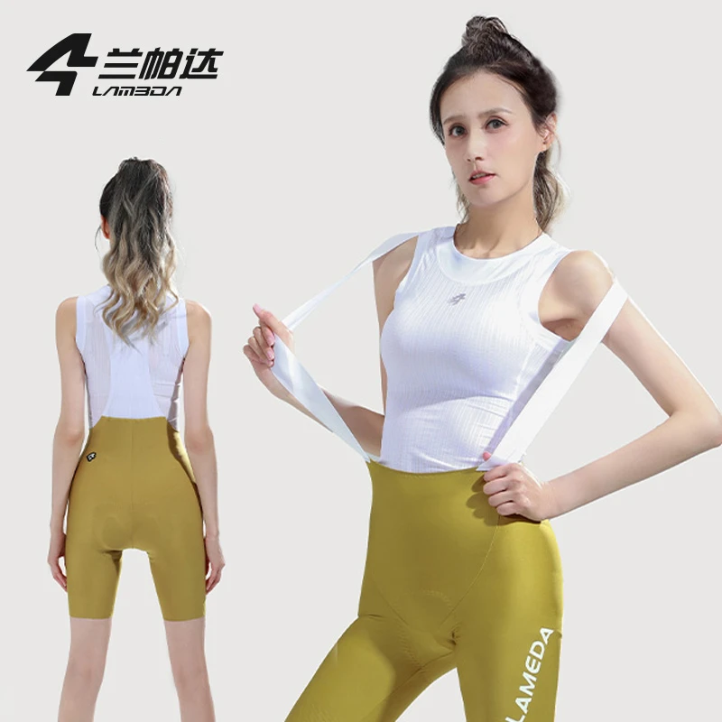 LAMBDA/兰帕达骑行裤女士专业春夏季公路透气裤子背带裤星月二代