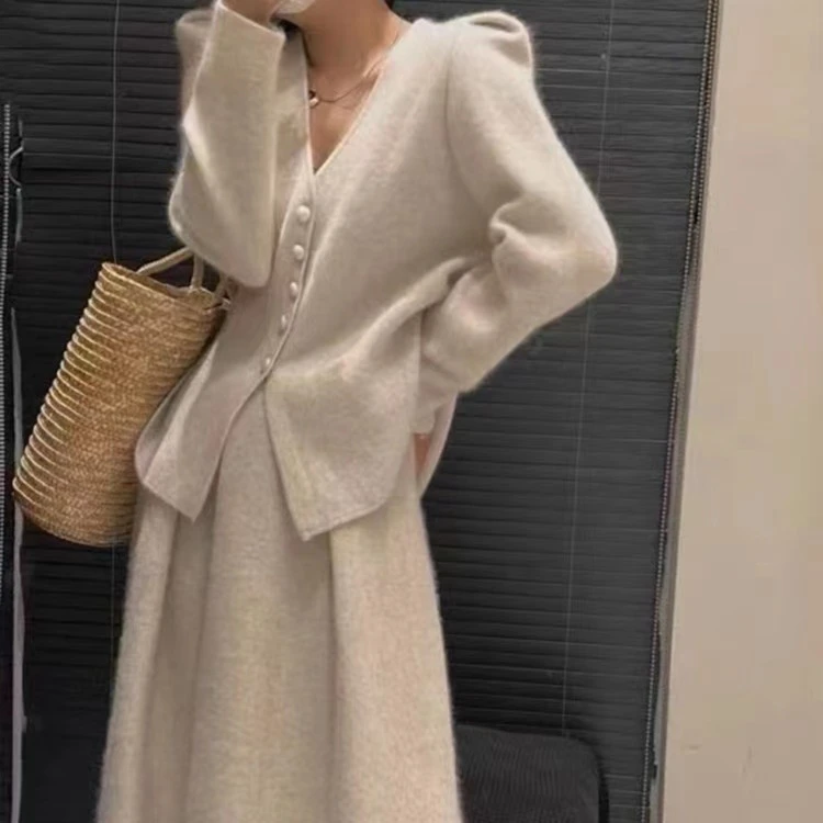 【戚戚自选】冬日恋人 泡袖开衫#68892