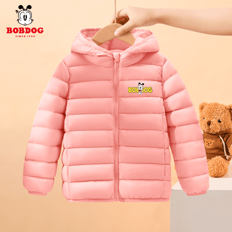 儿童羽绒服男女2024新款轻薄款高档童装品牌冬季防风连帽外套休闲