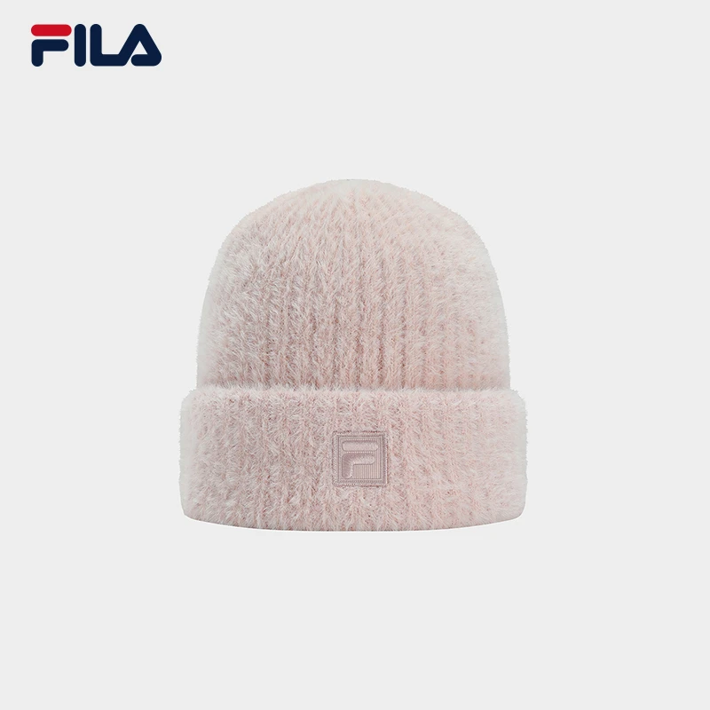 Fila/斐乐春季【绵羊毛编织毛线帽】休闲情侣款保暖帽子F13U443233F